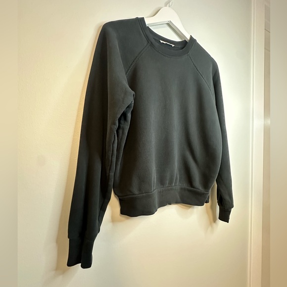 Reformation Jeans Organic Cotton Black Crewneck Sweater Sz XS Recycled Capsule - Picture 13 of 17